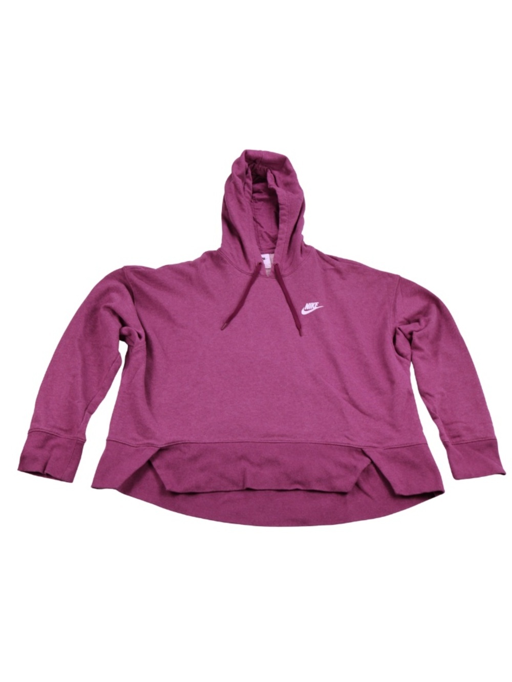 Nike Hoodie Large Plum Oversized Pullover Sweatshirt Swoosh Logo